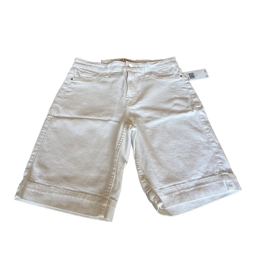 Jen7 by 7 for All Mankind Women's White Denim Bermuda Shorts; Size 6; NWT